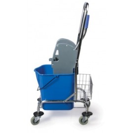 Уборочная тележка с отжимом и корзиной | AF08082