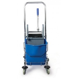 Уборочная тележка с отжимом и корзиной | AF08082