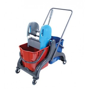 Тележка уборочная двухведерная с отжимом | CK756s